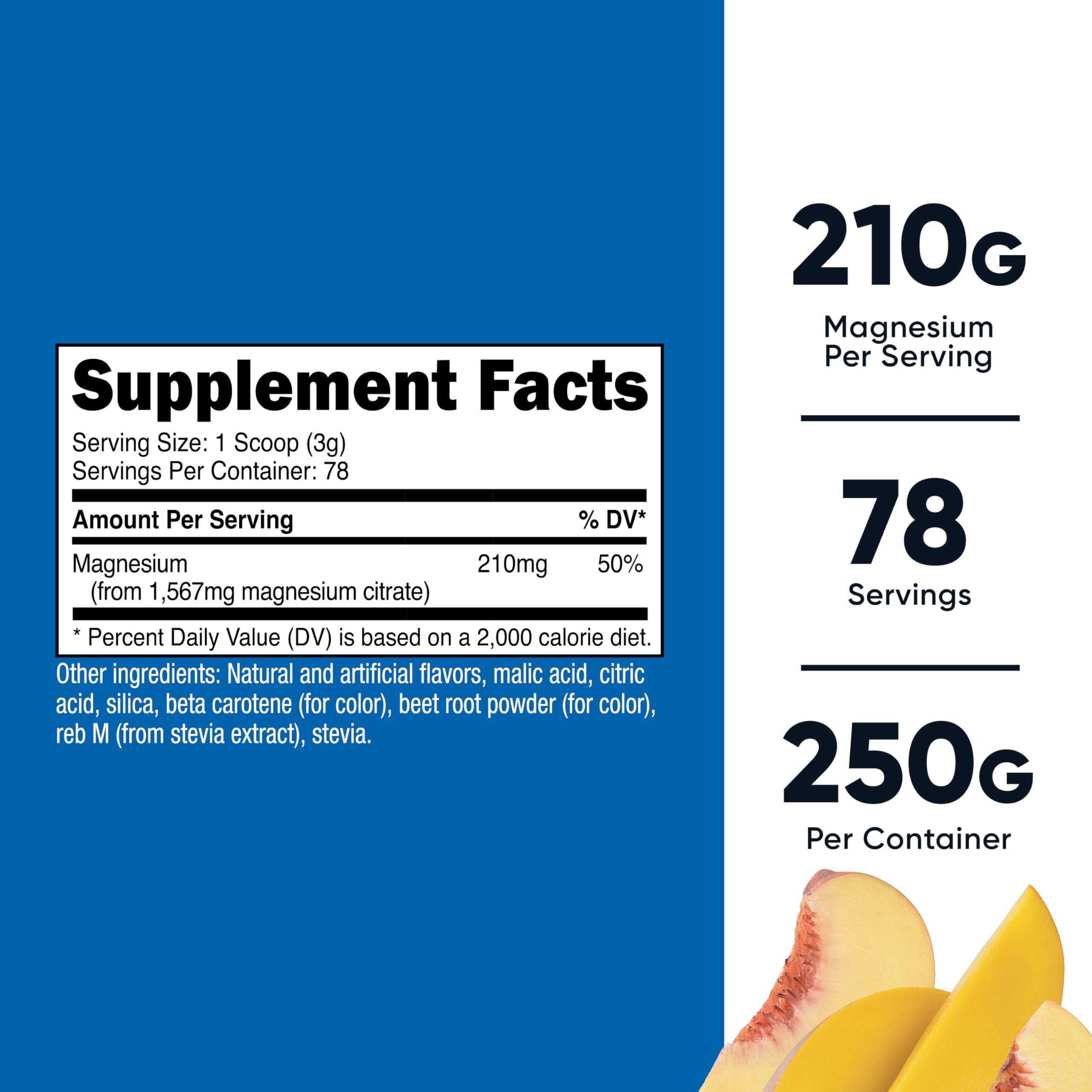 Doseur inclus avec Nutricost citrate magnésium pour doser facilement