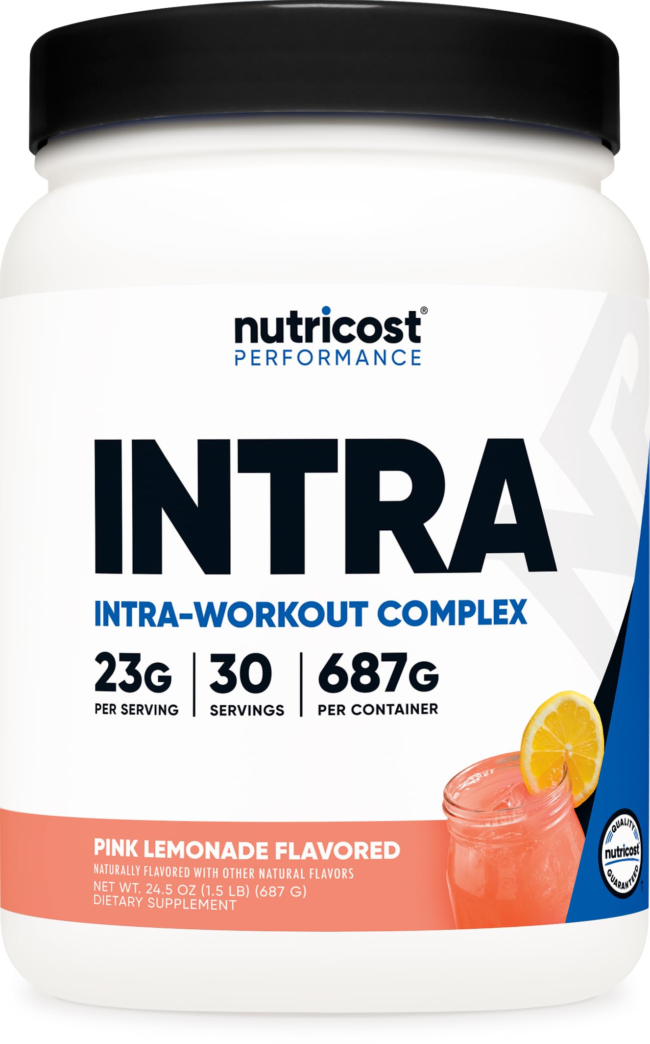 Nutricost poudre intra-entraînement: bouteille prête pour séances intensives.