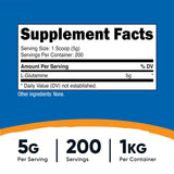 Nutricost L-Glutamine: doseur pour mesurer facilement les portions