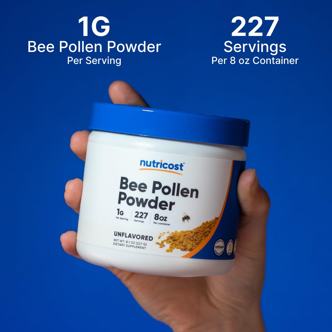 Nutricost Poudre pollen abeille prête à intégrer votre petit-déjeuner