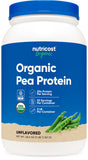 Nutricost poudre pois bio – pot, portion mesurable pour chaque dose