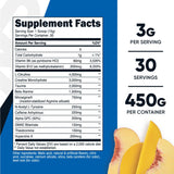 Nutricost Pre-C poudre Pêche Mangue, scoop prêt pour énergie durable pendant l'effort.