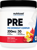 Nutricost Pré-entraînement en flacon, arôme fruité stimulant l'énergie