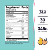 Nutricost Pre-Workout arôme pêche-mangue, savoureux et rafraîchissant pendant l’effort.