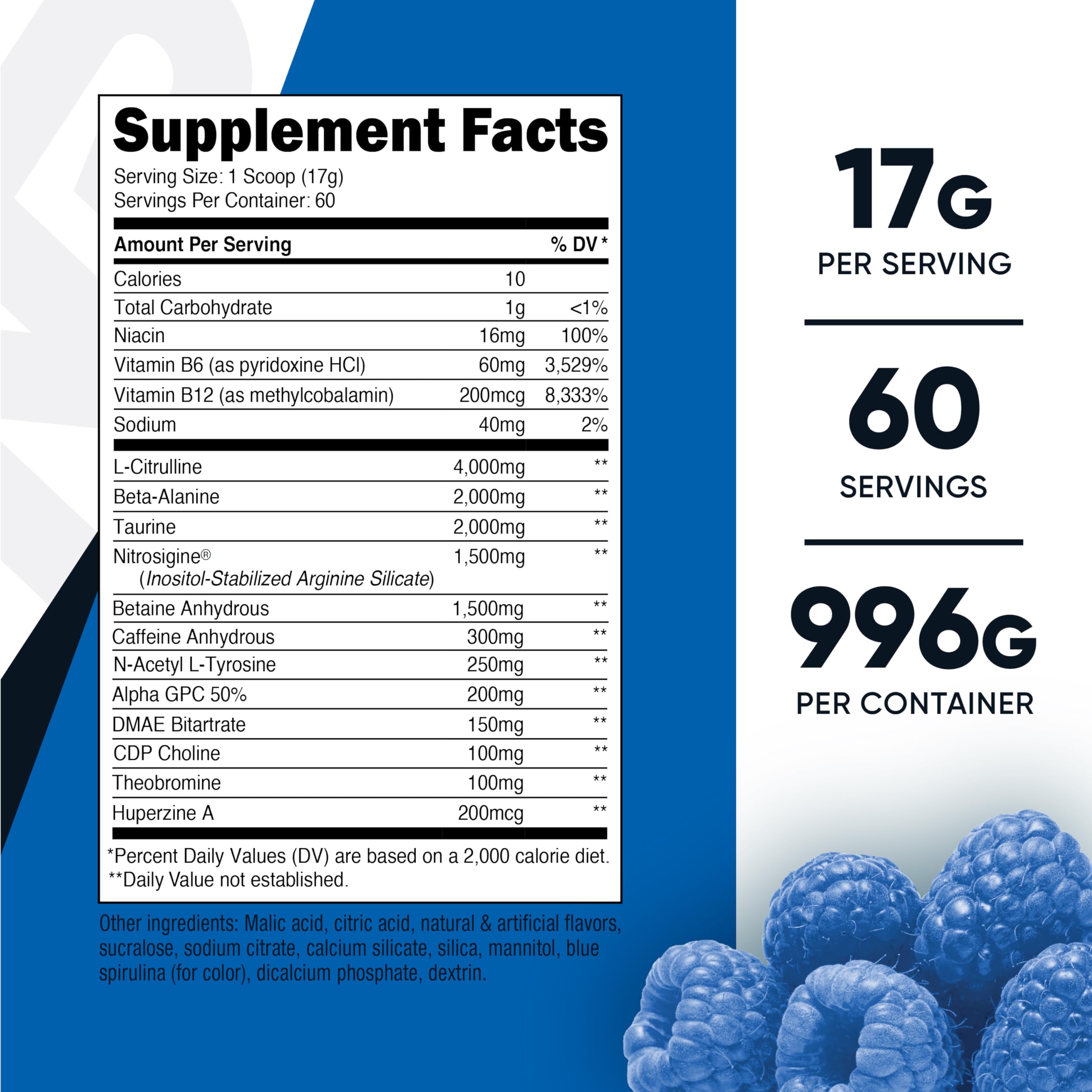Nutricost Pre-X Extreme doseur inclus, mesurage précis pour chaque portion