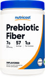 Nutricost Prébiotique Fibre — flacon-poudre, support quotidien en fibres.