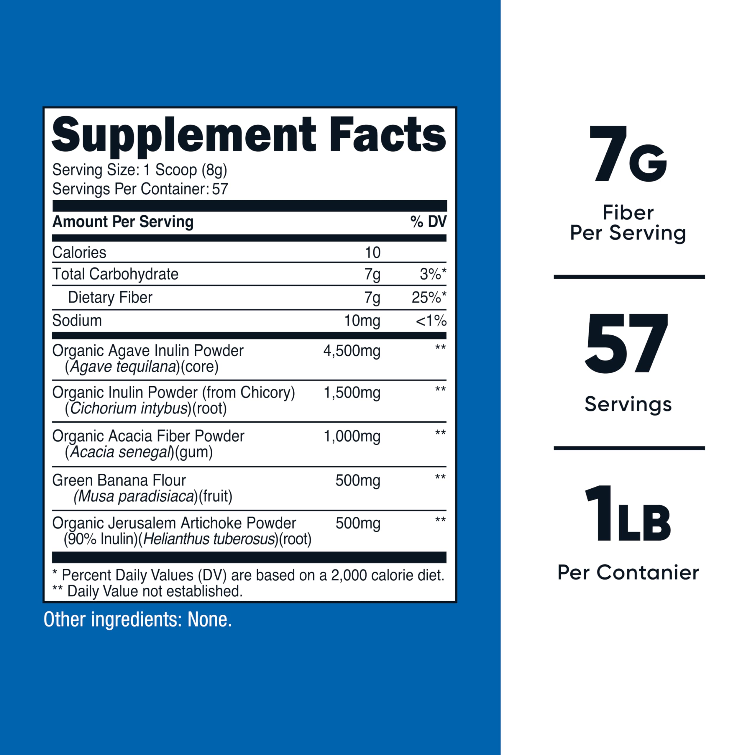 Nutricost Prébiotique Fibre — verre-doseur pour des portions constantes.