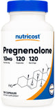 Nutricost Pregnenolone 10 mg – bouteille de gelules facile a avaler dans votre routine