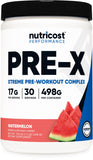 Nutricost Pre-Workout Pastèque: bouteille prête pour booster vos séances d'entraînement.