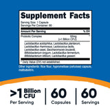 Nutricost Probiotic Complex – capsules: apport quotidien sûr et sans gluten