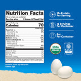 Nutricost protéine œuf bio naturel, poudre sans goût à mélanger rapidement dans des smoothies.