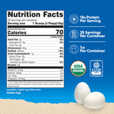 Nutricost poudre protéinée d œuf bio, sachet dose facile à mesurer.