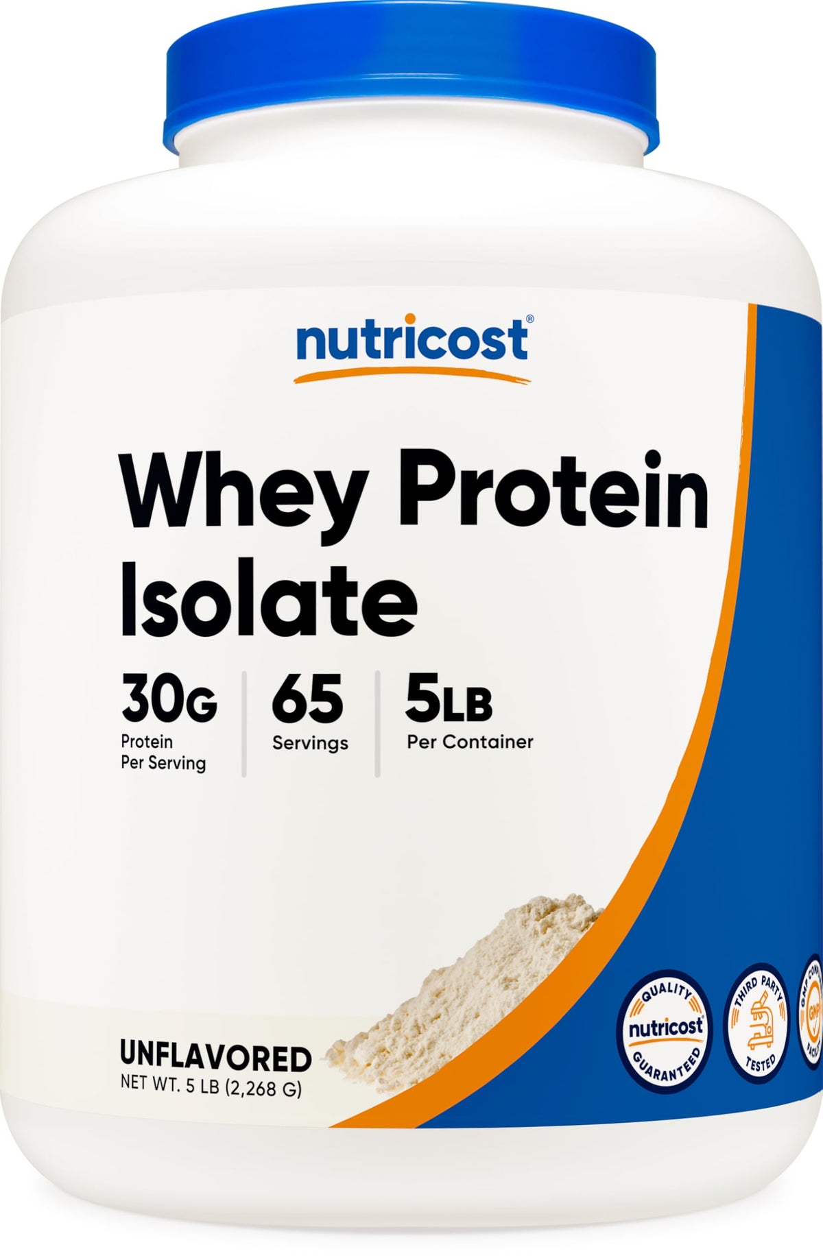 Nutricost proteine isolat lactoserum sans arome, pot, preparation rapide apres l'entrainement