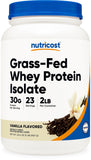 Nutricost protéine isolat vanille – bouteille, texture onctueuse après entraînement.