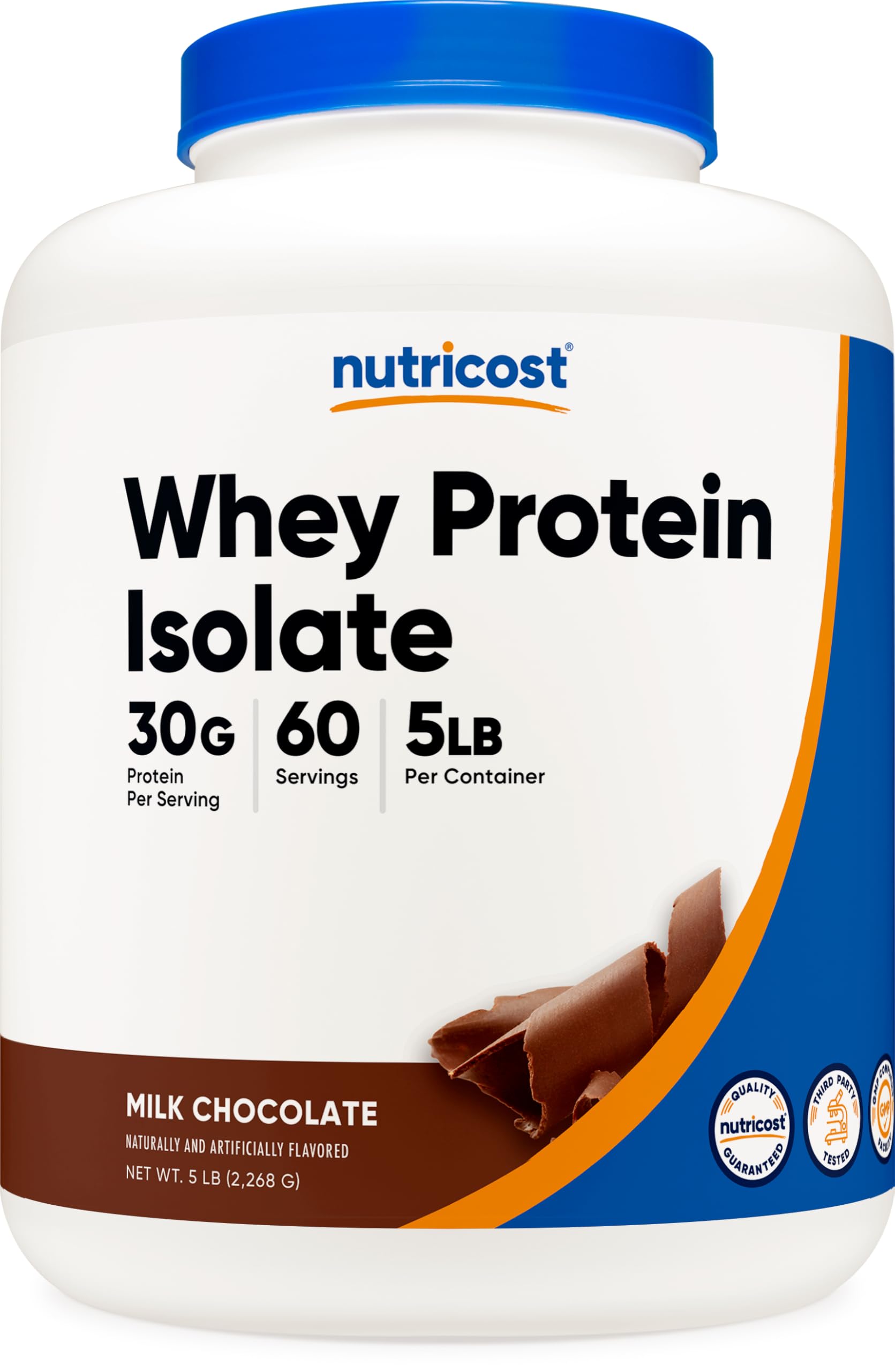 Nutricost protéine isolat lactoserum chocolat lait, cuillère incluse, idéale après séance