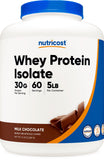 Nutricost protéine isolat lactoserum chocolat lait, cuillère incluse, idéale après séance