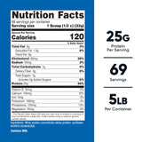Nutricost protéine lactosérum, doseur inclus, prêt à mesurer une portion rapidement.
