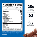 Nutricost Protéine de lactosérum chocolat, cuillère-mesure facilitant le dosage et les portions quotidiennes.