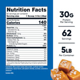 Nutricost protéine isolat lactosérum caramel salé avec cuillère, shake rapide et protéiné quotidien