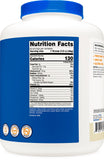 Nutricost proteine lactosérum vanille fiche nutrition visible sur l'emballage.