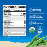 Nutricost protéine de pois isolat en poudre avec dose prête à mesurer.