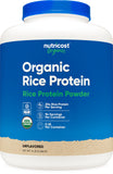 Nutricost Protéine de riz biologique en poudre, idéale pour shakes protéinés végétariens.