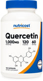 Nutricost Quercétine 1000 mg, bouteille de capsules végétariennes faciles à avaler