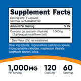 Nutricost Quercétine, capsules végétariennes, 60 portions par flacon