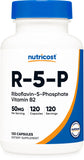 Nutricost R-5-P, bouteille de capsules végétales pour une supplémentation pratique.