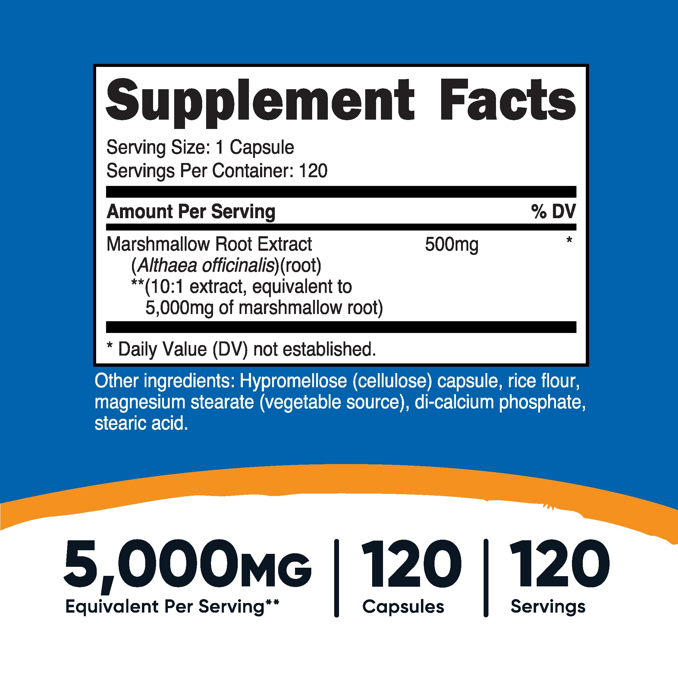 Nutricost Racine de Guimauve – gélules végétariennes prêtes à intégrer votre routine.