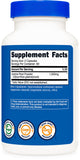 Nutricost Reglisse 500 mg – emballage et etiquette nutritionnelle détaillés.