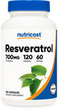 Nutricost Resveratrol 700mg – bouteille prête à l’emploi pour votre routine quotidienne