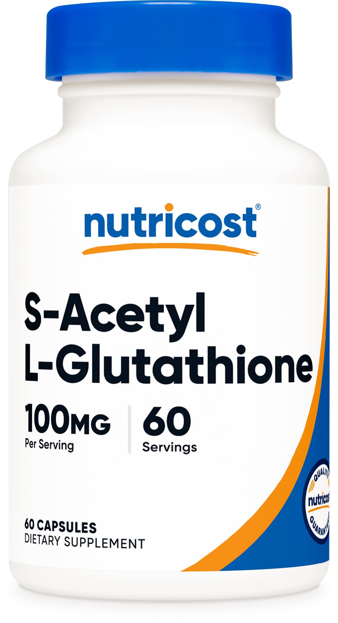 Nutricost S-Acétyl-L-Glutathion bouteille et gélules, pratique au quotidien