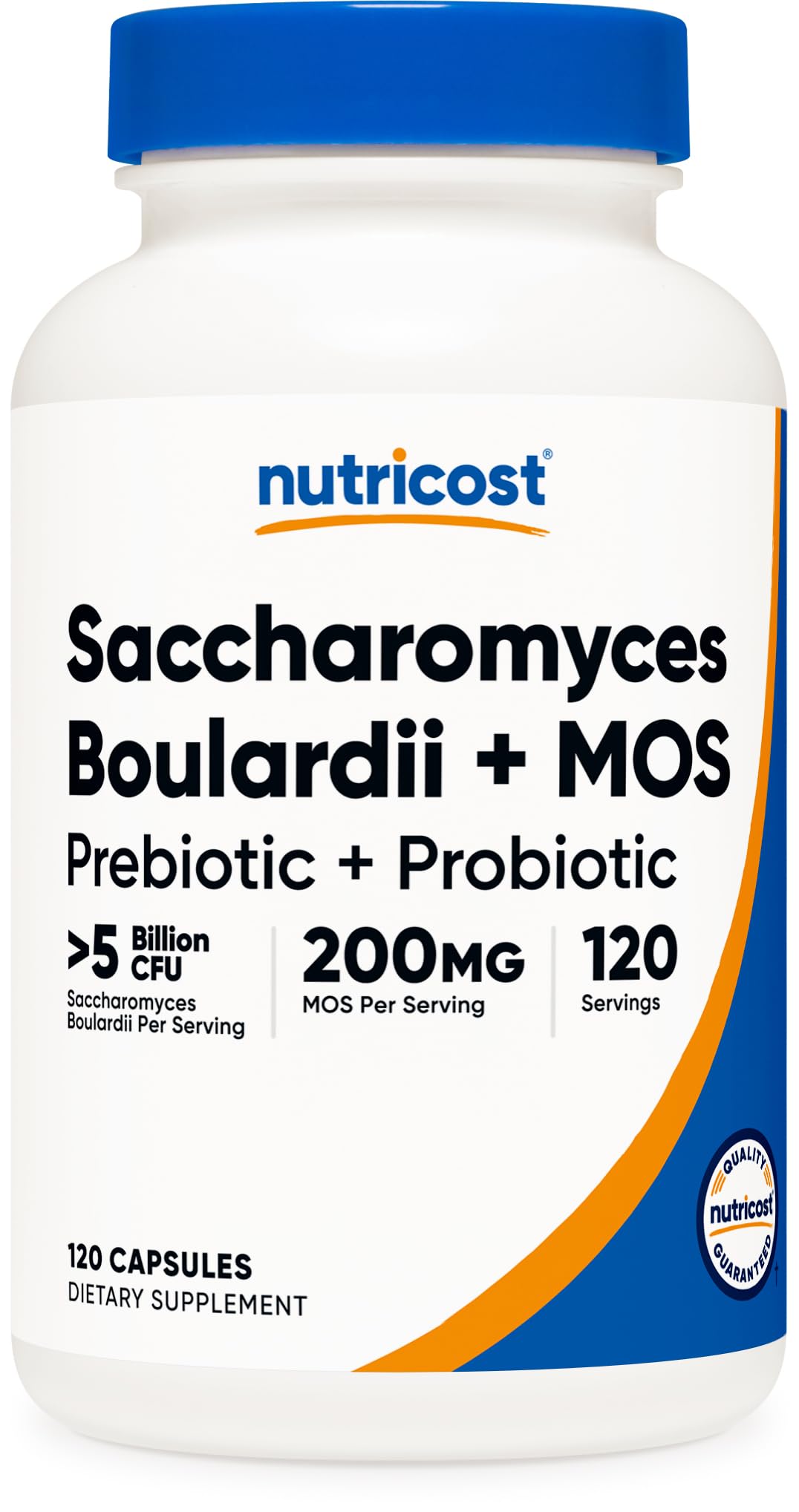 Nutricost Saccharomyces boulardii et MOS dans l'emballage, soutien potentiel à la digestion