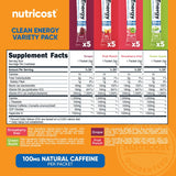 Nutricost sachet individuel pratique pour énergie rapide en déplacement.