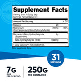 Nutricost scoop et mesure de 7,2 g, dosage facile du BHB.