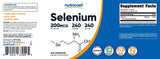 Nutricost Selenium dose quotidienne prête à l’emploi dans une boîte.