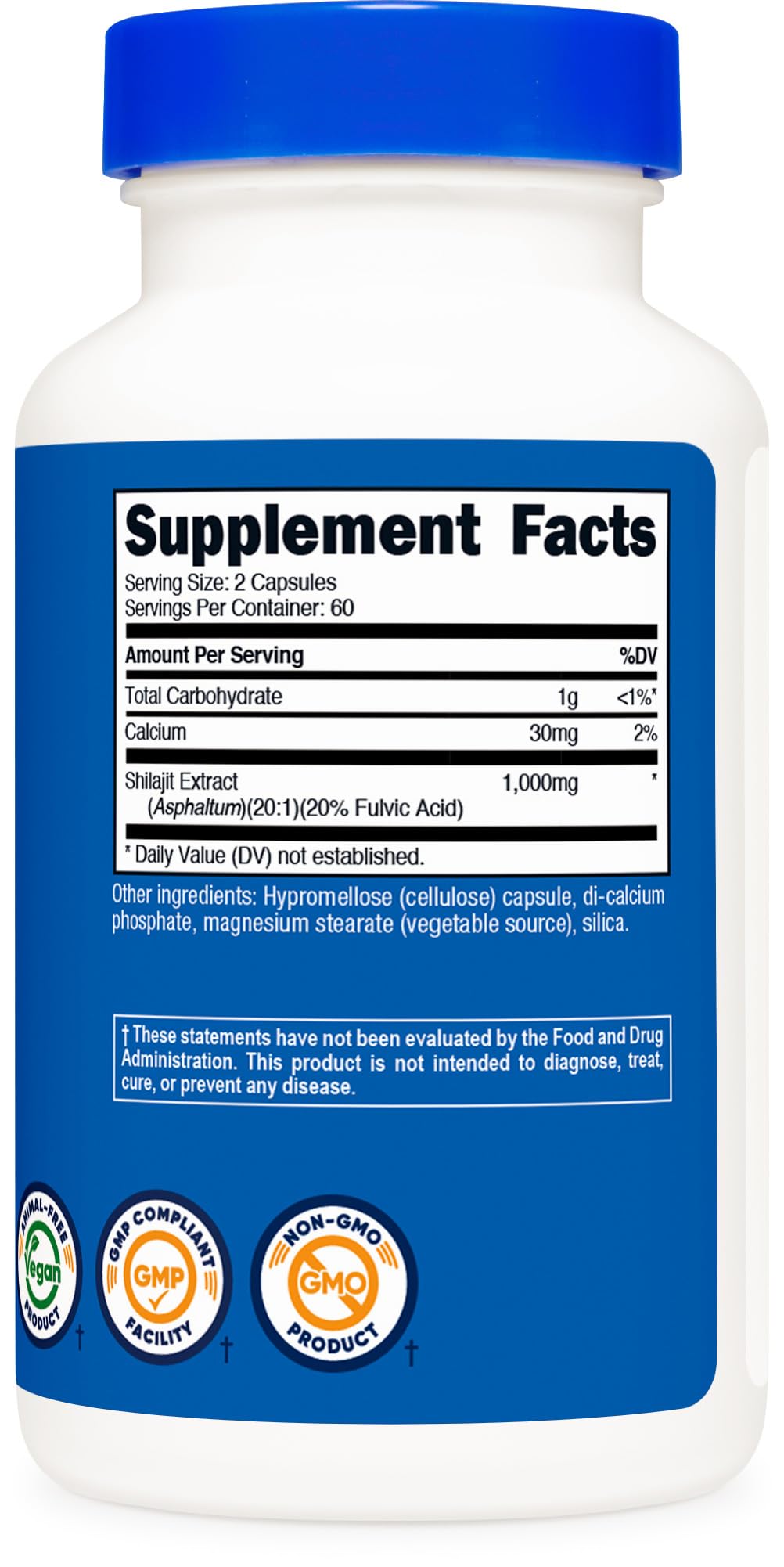 Nutricost Shilajit Capsules utilisation pratique avec eau, routine quotidienne.