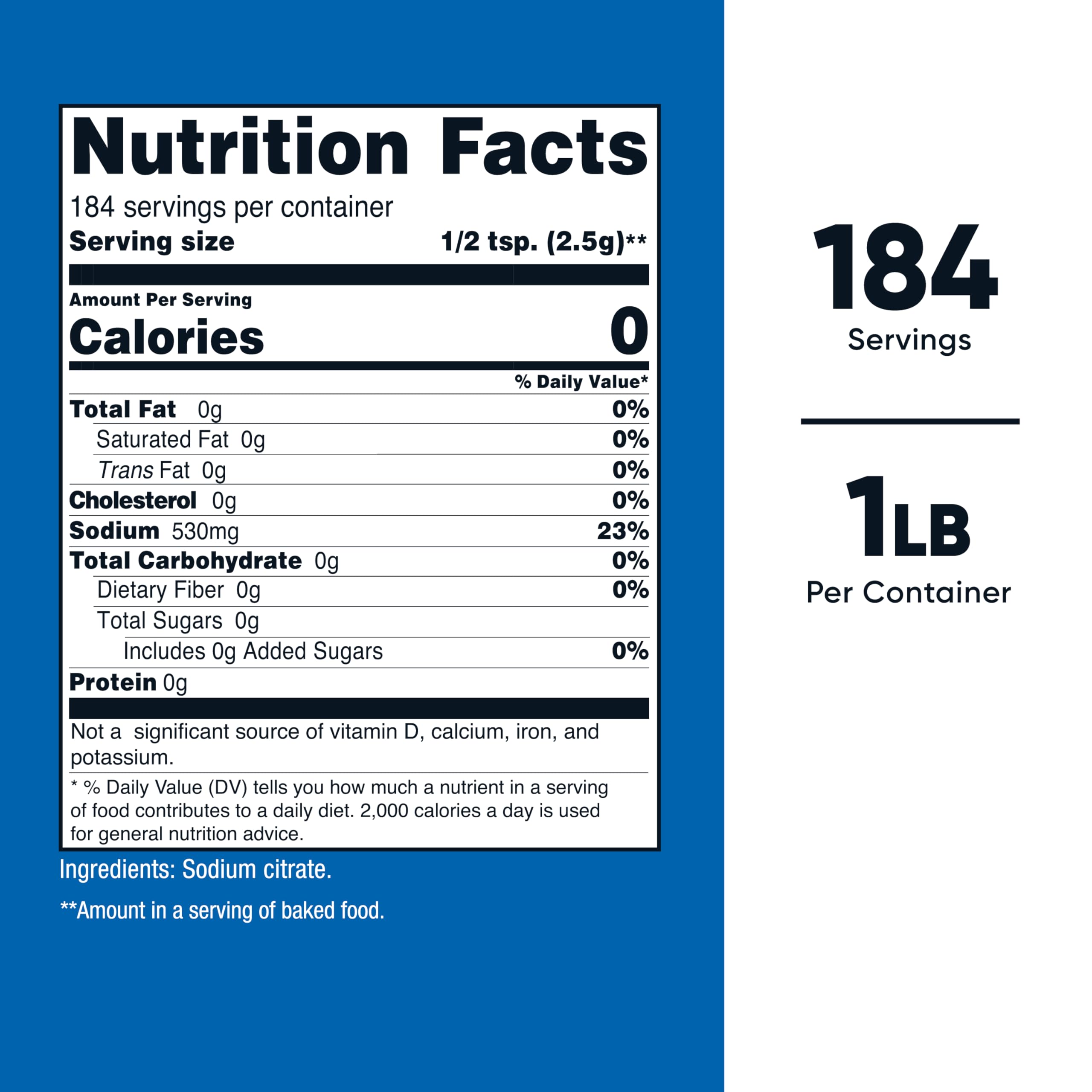 Citrate de sodium Nutricost – conservation des aliments et texture lisse.
