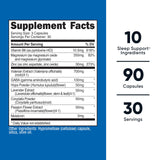 Nutricost Complexe Sommeil 1330 mg, gélules visibles et faciles à avaler.