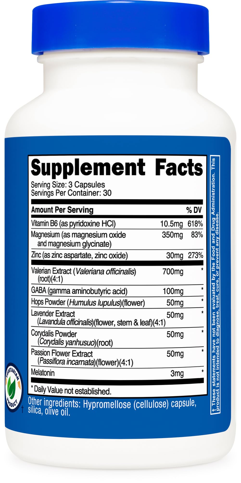Nutricost Complexe Sommeil 1330 mg, usine GMP certifiée et respectant les normes FDA.
