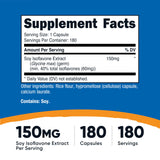 Nutricost Isoflavones de soja – capsules végétariennes faciles à prendre au quotidien.
