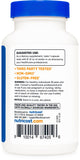 Nutricost Isoflavones de soja – tableau des ingrédients clair.