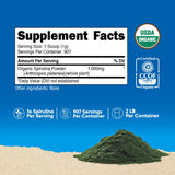 Nutricost Spiruline bio: cuillère-doseur incluse pour doser facilement.