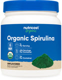 Nutricost Spiruline Bio – bouteille 454 g, poudre riche en protéines