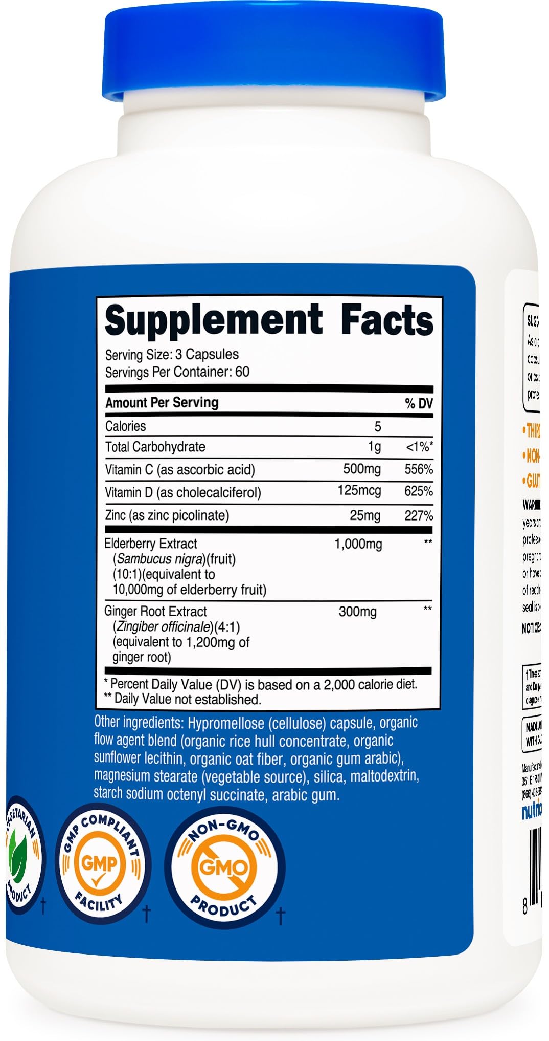 Pack-shot Nutricost Sureau et Gingembre – planification facile de votre routine.