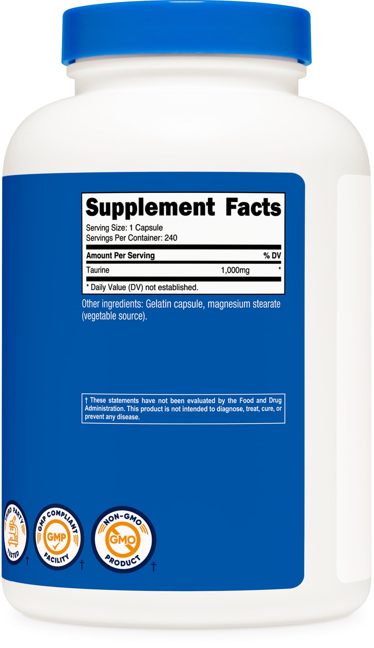 Nutricost Taurine 1000 mg, gelules proches d equipement d entrainement