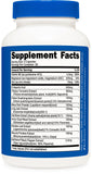 Nutricost Testosterone Support Complex, zinc, magnésium et vitamine B6 inclus.