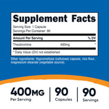 Nutricost Théobromine: capsules de 400 mg faciles à doser