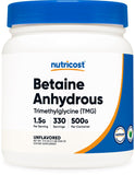 Nutricost TMG poudre 500 g dans la bouteille, pratique à mélanger.